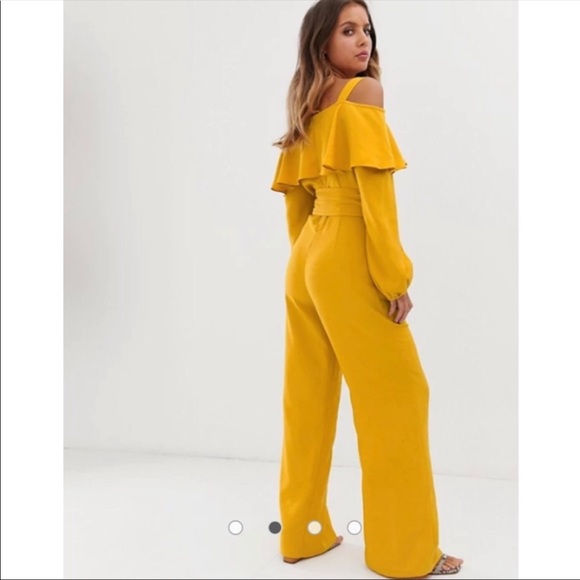 NWT Anthropologie Current Air Mustard Jumpsuit Med - Picture 4 of 15
